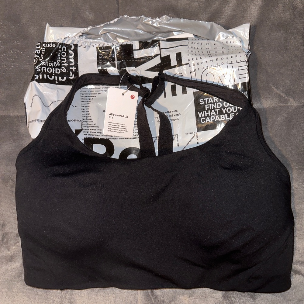 All Powered Up Bra BLK 34 E
